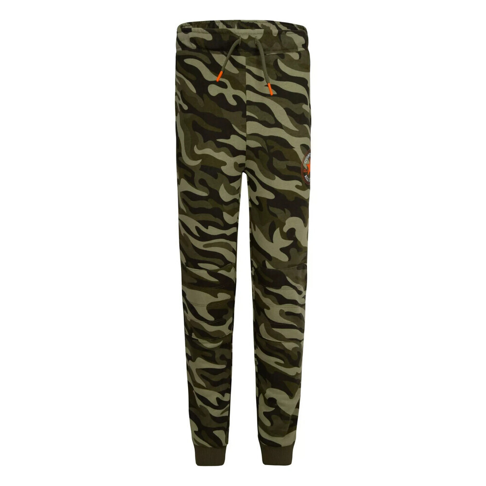 Converse Knee Patch Pants Kids Large Green Camouflage Tapered Leg Joggers RED615